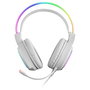 Casque avec Microphone Gaming Mars Gaming MHRGBW Blanc