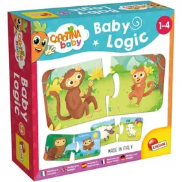Lisciani Giochi Carotina Baby Logic - Jeu éducatif 32 cartes autocorrectives Mamans et petits - Développement logique et affectivité - À partir de 1 an