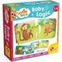 Lisciani Giochi Carotina Baby Logic - Jeu éducatif 32 cartes autocorrectives Mamans et petits - Développement logique et affectivité - À partir de 1 an