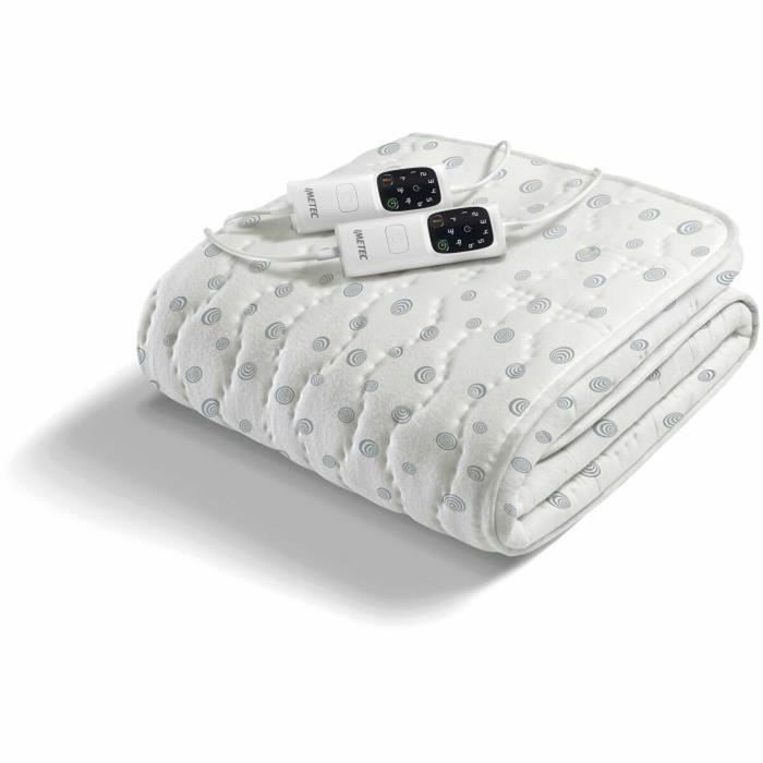 Imetec Surmatelas Chauffant Adapto 150x160 cm, 6 Températures, Blanc et Gris Imetec Surmatelas Chauffant Adapto 150x160 cm, 6 Températures, Blanc et Gris