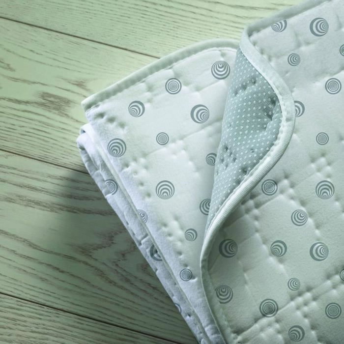Imetec Surmatelas Chauffant Adapto 150x160 cm, 6 Températures, Blanc et Gris Imetec Surmatelas Chauffant Adapto 150x160 cm, 6 Températures, Blanc et Gris