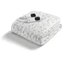 Imetec Surmatelas Chauffant 2 Places Adapto, 150x160 cm, 100% Coton, 6 Niveaux de Température, Chauffage Rapide et Intelligent, Arrêt Automatique