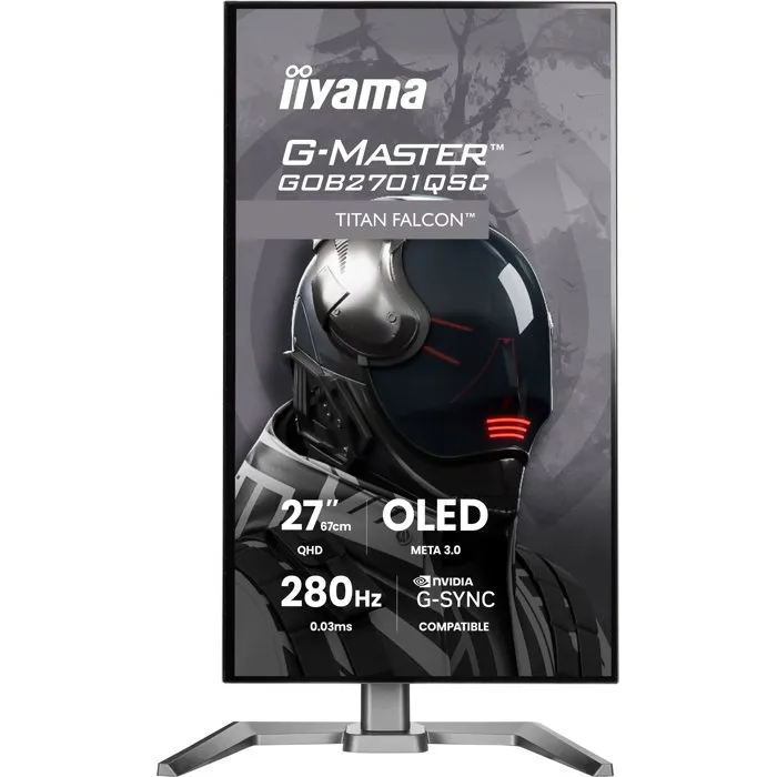 Iiyama G-Master TITAN FALCON GOB2701QSC-B1, 27 pouces, QHD, OLED, 280Hz