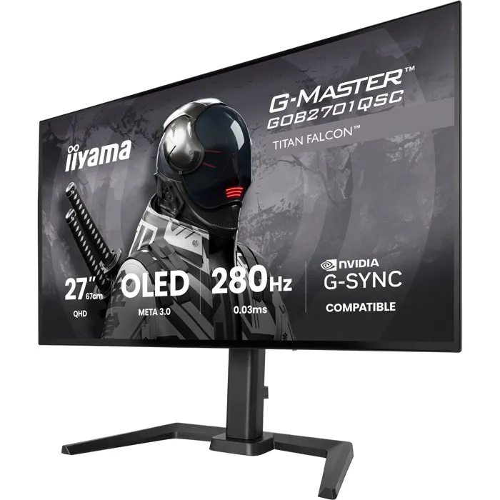 Iiyama G-Master TITAN FALCON GOB2701QSC-B1, 27 pouces, QHD, OLED, 280Hz