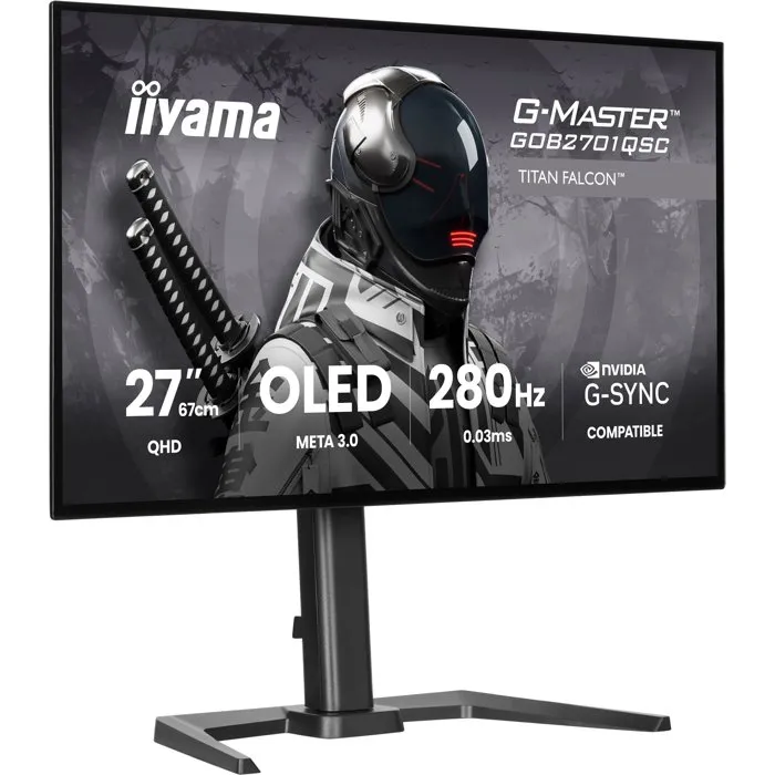 Iiyama G-Master TITAN FALCON GOB2701QSC-B1, 27 pouces, QHD, OLED, 280Hz