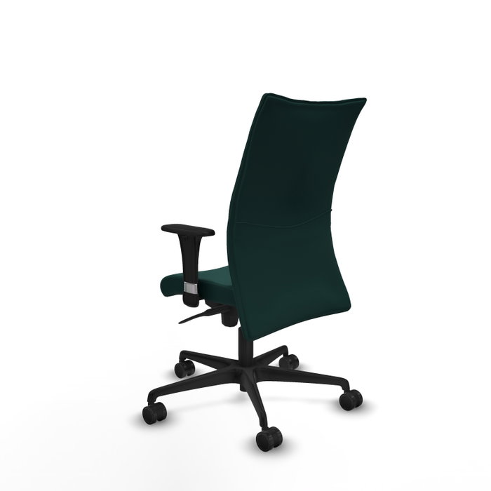 Piqueras Y Crespo Silla Albacete confidente Vert bouteille avec mécanisme Sincro et bras 1D