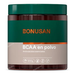 Bonusan BCAA 200g Acides Aminés Ramifiés Leucine Isoleucine Valine Complément Alimentaire Sport