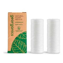 GEORGANICS Fil dentaire menthe poivrée 2x50 m