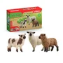 Schleich 42660 Figurine Trio de Moutons Farm World pour Enfants, 5 * 19 * 11 cm