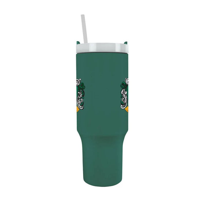 PYRAMID Gobelet isotherme Slytherin Harry Potter 1,2l avec paille et poignée PYRAMID Gobelet isotherme Slytherin Harry Potter 1,2l avec paille et poignée