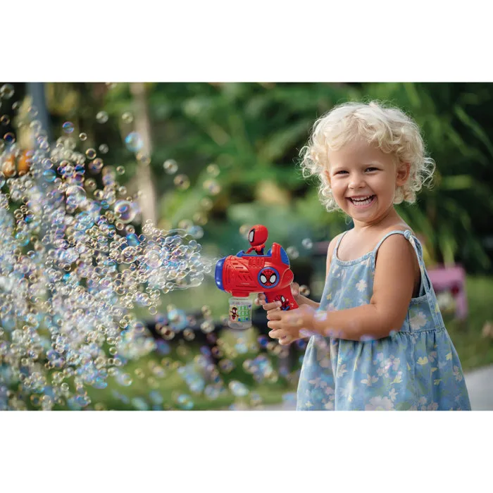 LEXIBOOK Pistolet à bulles Spider-Man avec effets sonores et lumineux