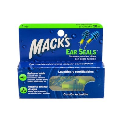 Mack's Kit Confort EarSeals Boules Quies Oreilles 1 Paire Mack's Kit Confort EarSeals Boules Quies Oreilles 1 Paire