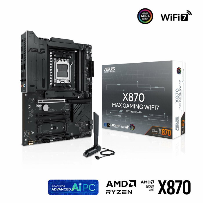 Carte Mère Asus 90MB1LY0-M0EAY0 AMD X870 AMD AM5 Carte Mère Asus 90MB1LY0-M0EAY0 AMD X870 AMD AM5
