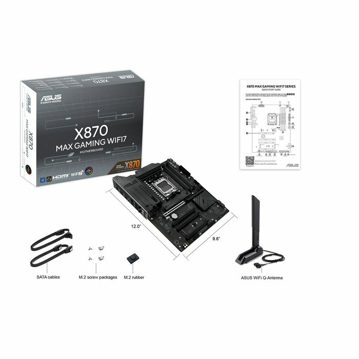 Carte Mère Asus 90MB1LY0-M0EAY0 AMD X870 AMD AM5 Carte Mère Asus 90MB1LY0-M0EAY0 AMD X870 AMD AM5