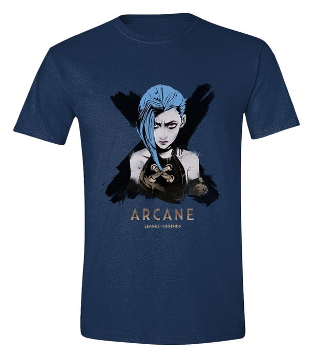 PCMerch Arcane T-Shirt Jinx Portrait (S) PCMerch Arcane T-Shirt Jinx Portrait (S)