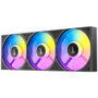 Antec Connect 120 ARGB 3X Pack de 3 Ventilateurs 120mm PWM Noir avec Illumination ARGB