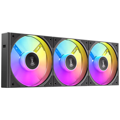 Antec Connect 120 ARGB 3X Pack de 3 Ventilateurs 120mm PWM Noir avec Illumination ARGB
