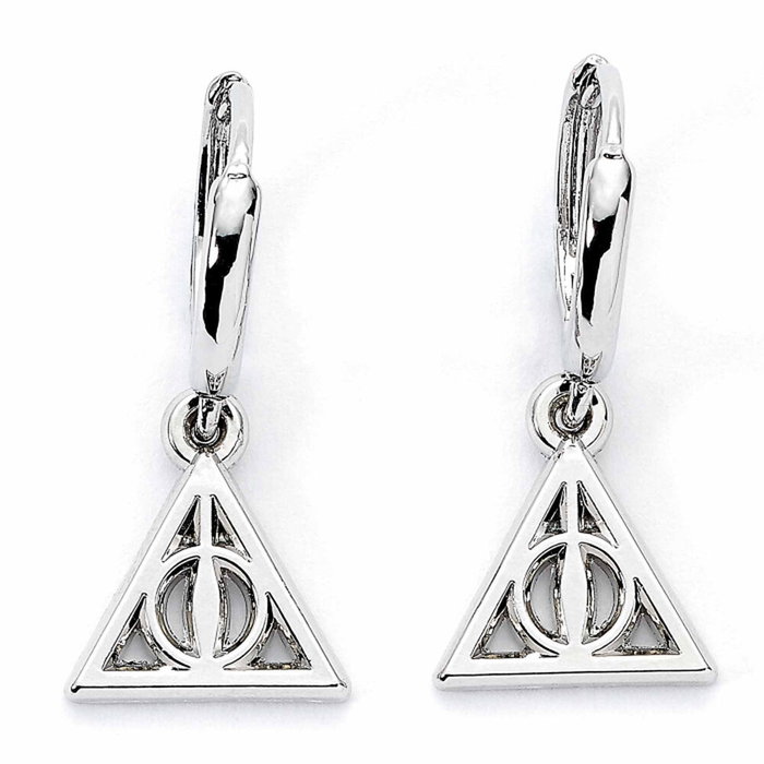 THE CARAT SHOP - Boucles d'oreilles Deathly Hallows Harry Potter en alliage de zinc (93% zinc, 3% cuivre, 4% aluminium)