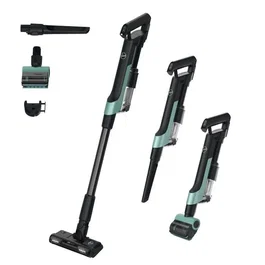 Hoover HF201P Aspirateur balai sans fil 14V, ultra-léger, puissance Turbo 50AW, turbobrosse spécial animaux, technologie de compression x3, avec brosse parquet anti-twist et LED