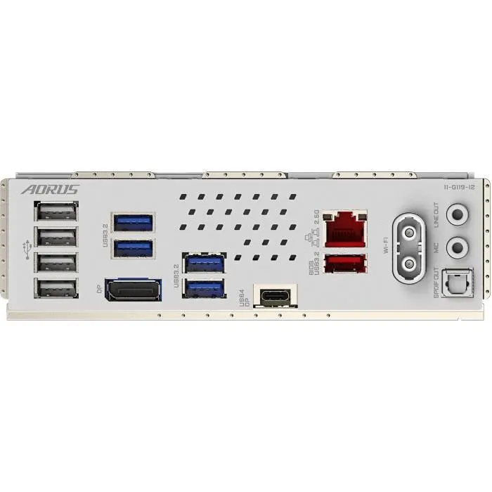 Gigabyte Z890M AORUS ELITE WIFI7 ICE - Carte mère ATX Intel LGA 1851 pour Core Ultra série 2, DDR5 8800MHz, Wi-Fi 7, USB 4, 2.5GbE