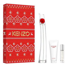 Kenzo Flower by Kenzo Eau de Parfum vaporisateur 100 ml + Spray 10 ml + Lait pour le corps 75 ml - Coffret Cadeau