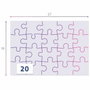 Clementoni Puzzle Jurassic World Super Color - Lot de 2 unités (2x20 pièces)