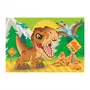 Clementoni Super Color Jurassic World - Puzzle 2 en 1 avec 2 Puzzles de 20 Pièces, Carton Résistant, Dimensions 27 x 19 cm, à Partir de 3 Ans