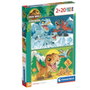 Clementoni Puzzle Jurassic World Super Color - Lot de 2 unités (2x20 pièces)