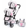 Reig Poussette pour poupées Jumeler Rose