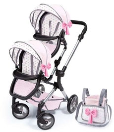 Reig Silla Gemelos - Twin Tandem Rose, chaise double pour enfant à partir de 3 ans, nécessite un assemblage