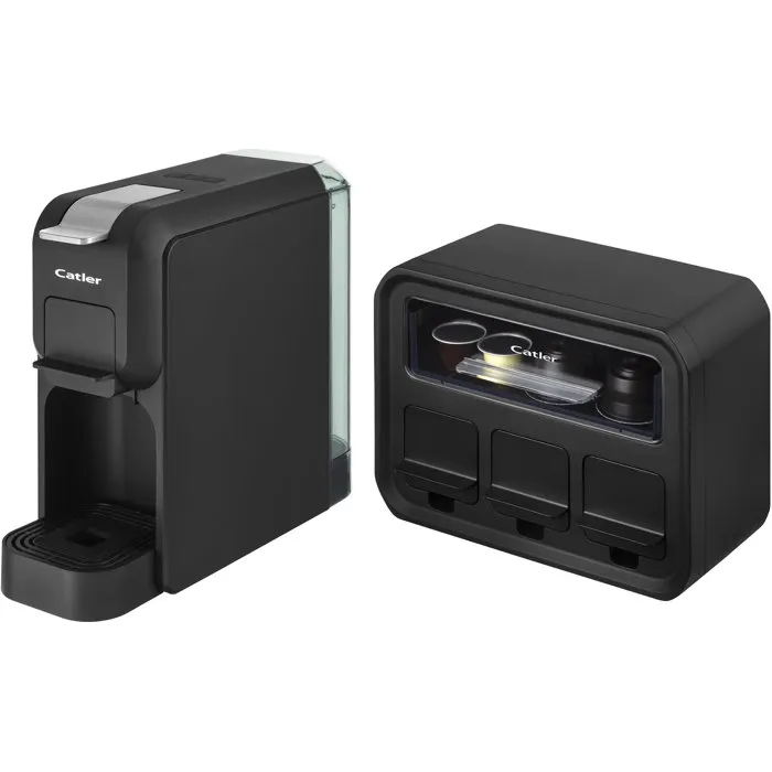 Catler Porto ES 721 - Machine à café à dosettes compatible Dolce Gusto, Nespresso et Tchibo Cafissimo - Noir Catler Porto ES 721 - Machine à café à dosettes compatible Dolce Gusto, Nespresso et Tchibo Cafissimo - Noir