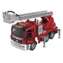 TACHAN Camion de pompiers avec lumière et son échelle 1:10