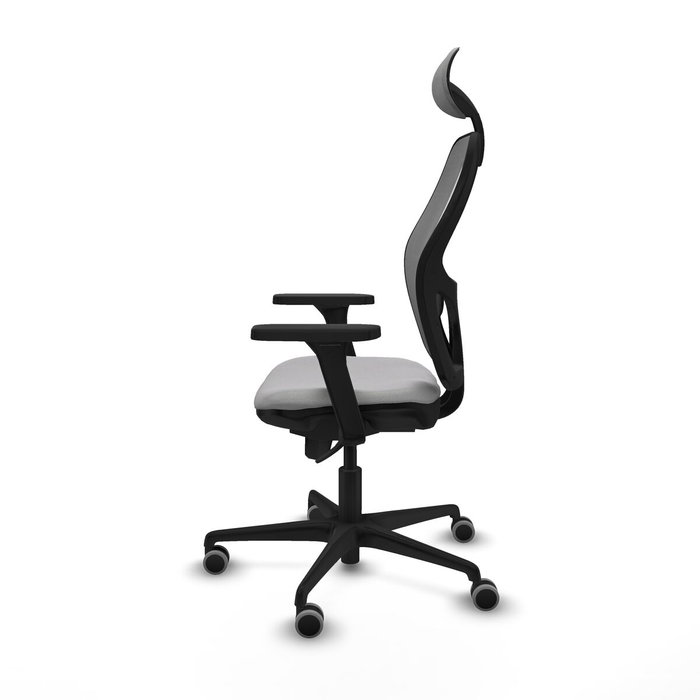Piqueras y Crespo Chaise de Bureau avec Appui-tête 3D036G1 Gris clair Piqueras y Crespo Chaise de Bureau avec Appui-tête 3D036G1 Gris clair