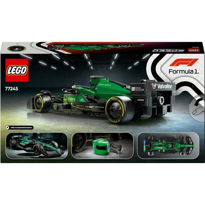 Lego Speed Champions 77245 Aston Martin Aramco AMR24 Voiture de Formule 1 - Jeu de Construction Jouet pour Enfants 10 Ans et Plus