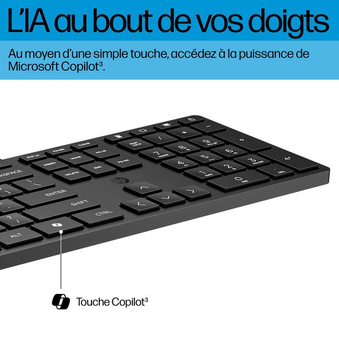 HP Wired Desktop 320MK Ensemble Clavier et Souris Filaire Noir