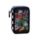 Giotto Plumier Avengers avec accessoires, noir, 12.5 x 6.5 x 19.5 cm
