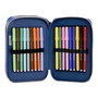 Giotto Plumier Avengers avec accessoires, noir, 12.5 x 6.5 x 19.5 cm