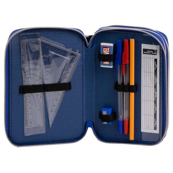 Giotto Plumier Avengers avec accessoires, noir, 12.5 x 6.5 x 19.5 cm Giotto Plumier Avengers avec accessoires, noir, 12.5 x 6.5 x 19.5 cm