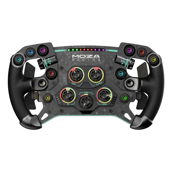 Moza Racing GS V2P Volant RS056 Noir - Volant de Course pour Simulateur de Conduite, Compatible USB/Bluetooth Moza Racing GS V2P Volant RS056 Noir - Volant de Course pour Simulateur de Conduite, Compatible USB/Bluetooth