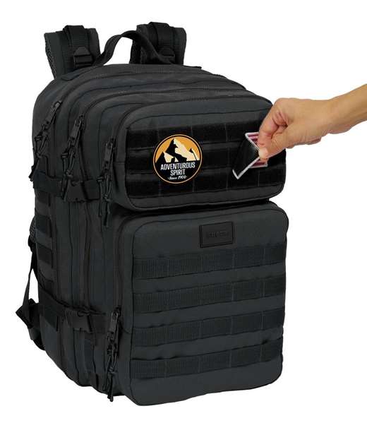 Safta Basic Sac à dos militaire portable 15,6 pouces noir 30x48x23cm pour ordinateur portable