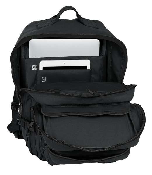 Safta Basic Sac à dos militaire portable 15,6 pouces noir 30x48x23cm pour ordinateur portable