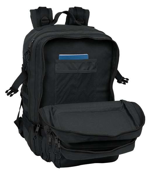 Safta Basic Sac à dos militaire portable 15,6 pouces noir 30x48x23cm pour ordinateur portable