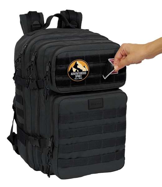 Safta Basic Sac à dos militaire portable 15,6 pouces noir 30x48x23cm pour ordinateur portable
