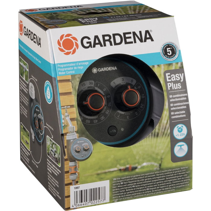 Gardena EasyPlus Programmateur d'arrosage avec fonction brumisation Gardena EasyPlus Programmateur d'arrosage avec fonction brumisation