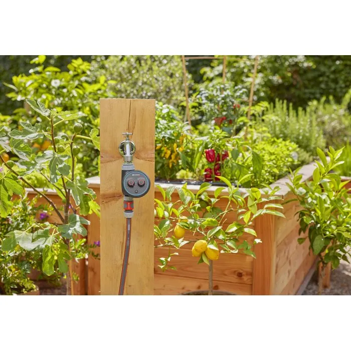 Gardena EasyPlus Programmateur d'arrosage Pour robinets 20/27 et 26/34 Fonction brumisation Retardateur de démarrage