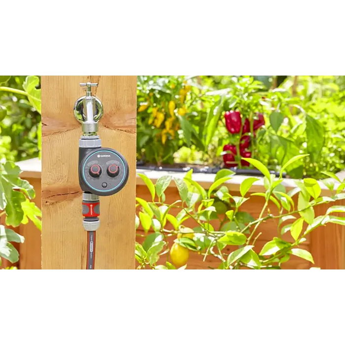Gardena EasyPlus - Programmateur d'arrosage avec fonction brumisation et retardateur de démarrage Gardena EasyPlus - Programmateur d'arrosage avec fonction brumisation et retardateur de démarrage