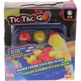 Goliath Tic Tac Go - Jeu de société d'adresse et d'ambiance familial - Plateau mobile pour aligner 3 balles - À partir de 6 ans