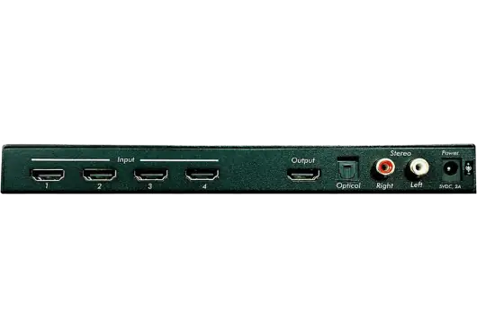 MUXLAB Sélecteur HDMI 4x1 4K/60 avec extraction audio