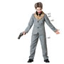 BigBuy Carnival Déguisement de Clown Gris avec Veste et Cravate pour Enfant 5-6 Ans