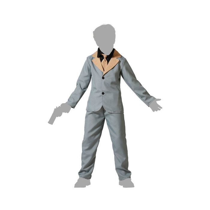 BigBuy Carnival Déguisement de Clown Gris avec Veste et Cravate pour Enfant 5-6 Ans BigBuy Carnival Déguisement de Clown Gris avec Veste et Cravate pour Enfant 5-6 Ans